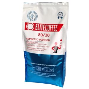Кофе ELITECOFFEE Maroon 80/20 в зернах 1 кг