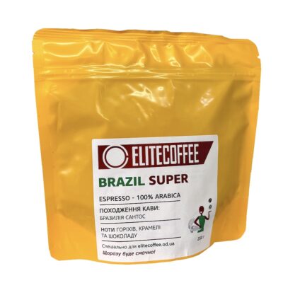 Кофе ELITECOFFEE Brazil Super в зернах 250 г