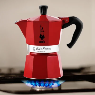 Мокаварка Bialetti Moka Express RED на 3 чашки