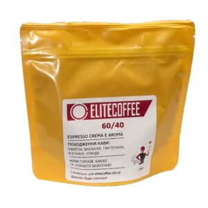 Кофе ELITECOFFEE 60/40 в зернах 250 г