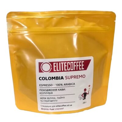 Кофе ELITECOFFEE Colombia в зернах 250 г