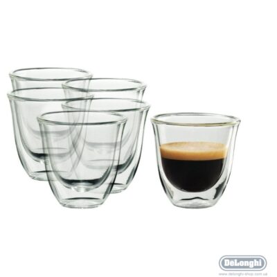 Набор стаканов DeLonghi Espresso 90 мл 6 шт