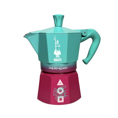 Кофеварка гейзерная Bialetti Moka Express Squid Game на 3 чашки